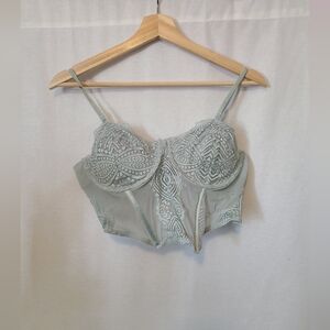 Garage pale green corset top- Size large- New with tags